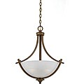 3-light Gold Finish Pendant