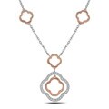 18k Two-tone Gold 5/8ct TDW Diamond Necklace (G-H, SI1-SI2)