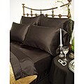 Charmeuse Black Satin 4-piece Full-size Comforter Set
