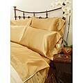 Charmeuse Gold Satin 4-piece King-size Comforter Set