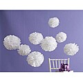 Martha Stewart Celebrate Decor White Paper Pom Poms (Pack of 8)