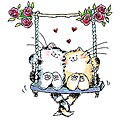 Penny Black 'Furry Embrace' Rubber Stamp