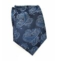 H. Luzzario & Co Men's Silk Blue Paisley Tie