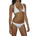 Prov'n by Lucenti Women's White Halter Bikini