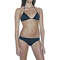 Prov'n by Lucenti Swimwear Women's Black Triangle Halter Bikini