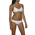 Prov'n by Lucenti Swimwear Women's White Bandeau Bikini