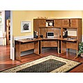 Read here to learn more about desk Hutch Newspaper Bush Bainbridge Collection Bundled Corner Workstation