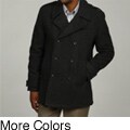 Calvin Klein Men's Melton Wool Blend Peacoat FINAL SALE