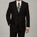 U&I Men's Black Slim-Fit 2-Button Suit