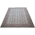 Afghan Hand-knotted Oushak Ivory/ Brown Wool Rug (12'1 x 17'8)