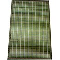 Asian Hand-woven Green Checkered Bamboo Rug (2' x 3')