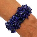 Glass Beaded Zafrina Indigo Eternal Bracelet (Guatemala)