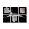 Free indicative data on abstract Image 'Abstract 257' 6-piece Gallery-wrapped Canvas Art Set