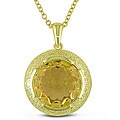 New York Gems Sterling Silver Citrine Necklace