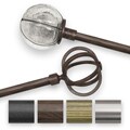 Finishing Touch 48 to 92-inch Single Adjustable Curtain Rod Set
