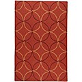 Hand-hooked Bliss Outdoor Coral Rug (2' x 3')