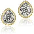 Lux CZ Sterling Silver Cubic Zirconia Pear-shape Earrings