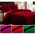 Bohemian Velvet 3-piece Full/ Queen-size Quilt Set