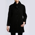 Larry Levine Women's Missy Tweed Herringbone Coat