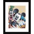 Disney 'Mickey, Donald, and Goofy - Friends Forever' Framed Print