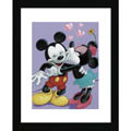Disney 'Mickey and Minnie - Sweet Romance' Framed Print