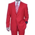 Ferrecci Men's Red Three-button Suit