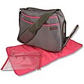Trend Lab Grey and Magenta Ultimate Diaper Bag