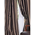 Solid Faux Silk Taffeta Mushroom 108-inch Curtain Panel