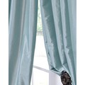 Solid Faux Silk Taffeta Robin's Egg 108-inch Curtain Panel