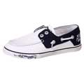 Ed Hardy Women's 'Del Mar' White Canvas Boat Shoes