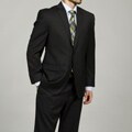 Joseph Abboud Men's Charcoal Wool Suit