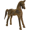 Hand-carved Wood Badan Horse Statue
