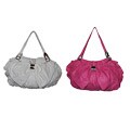 Faux Leather Bow Shoulder Bag