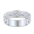 Platifina Sterling Silver Unisex 'Mosaic' Ring