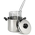 Stainless Steel 6-qt Capsule Base Stove Top Deep Fryer