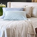 Reflections Distressed Stripe Sateen 300 Thread Count Twin-size Sheet Set