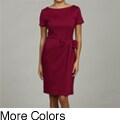 Marina Women's Short Ponte Bow Dress