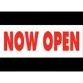 'Now Open' Outdoor Banner (3' x 8')