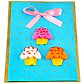 Free efficient data on Cards Blue surfari Set of 8 Lokta Paper 4x6-inch Blue Cupcakes Note Cards (Nepal)