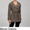 MICHAEL Michael Kors Women's Hooded Belted Trench Coat