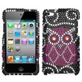 Premium T4OWL Apple iPod Touch 4 Owl Snap-on Case Cover