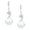 Zoe B Sterling Silver Green Amethyst Earrings