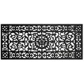 Renaissance Rectangle Square Grid Rubber Door Mat (17 x 41)