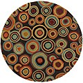 Hand-tufted Dazed Brown Wool Rug (6' Round)