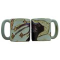 Set of 4 Mara Stoneware 16-oz Woman Hair Mugs (Mexico)