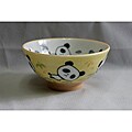 Children's Light Green Ceramic Panda Bowls (Pack of 4)