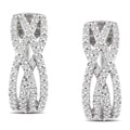 Sterling Silver 1/2ct TDW Diamond Earrings (G-H, I3)