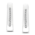 10k White Gold 1/10ct TDW Diamond Earrings (G-H, I2-I3)