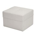 Belle White Ottoman