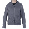 Men's Grey Merino Wool and Organic Cotton Hoodie (Peru)